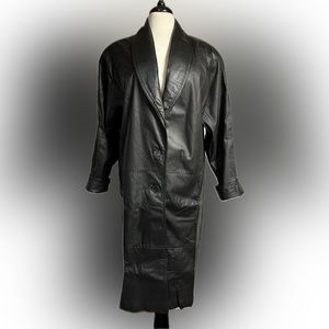 Jacqueline Ferrar leather trench coat